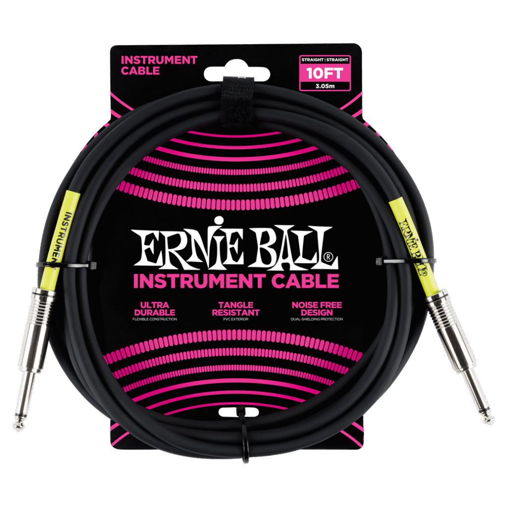 Ernie Ball - 3m Classic Instrument Cable | Straight Black 6048