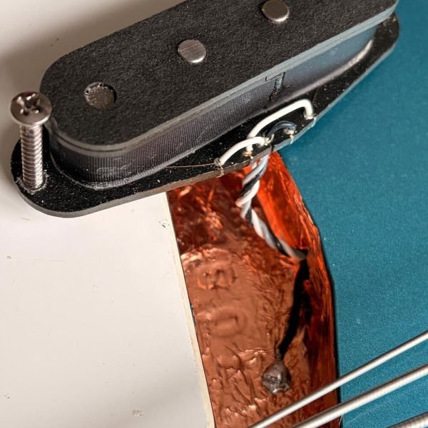 Guitar Electronics Shielding in Guitar Cavity